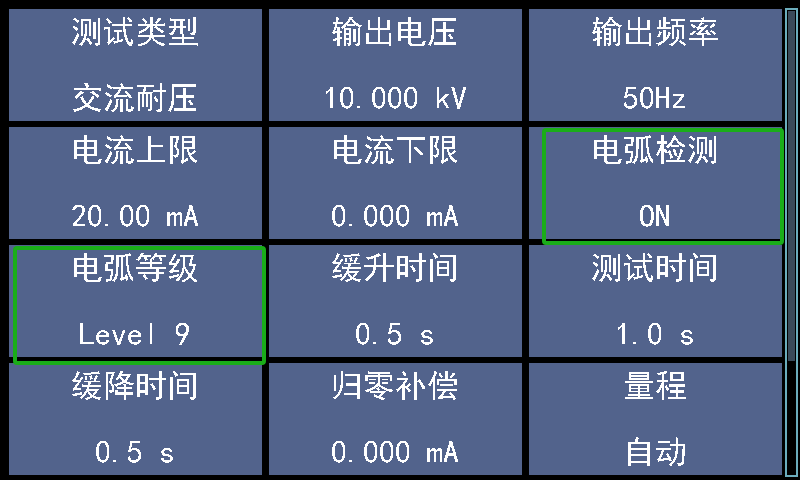 9等級電弧偵測功能