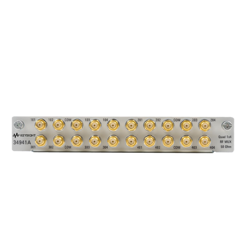 是德科技 34941A 用于34980A的四1x4 50歐姆 3 GHz 多路復用器模塊